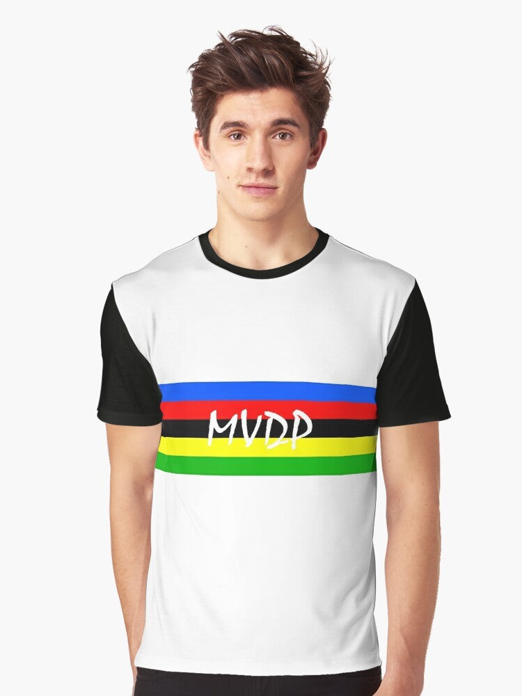 Mathieu van der Poel World Champion Cycling Graphic T-Shirt - Men