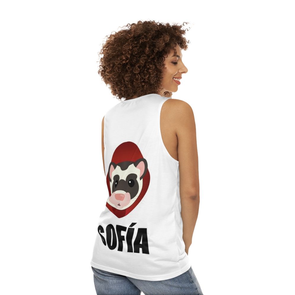 Money Heist Unisex Tank Top - women back