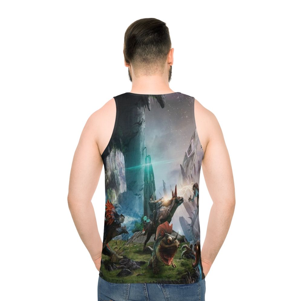 Ark Survival Evolved Dinosaur Unisex Tank Top - men back