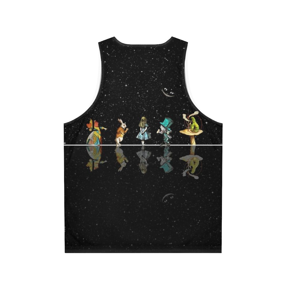 Starry Night Alice In Wonderland Unisex Tank Top - Back