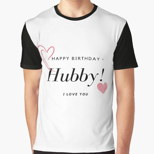 Funny graphic t-shirt with text "Special Birthday Gifts to Hubby"