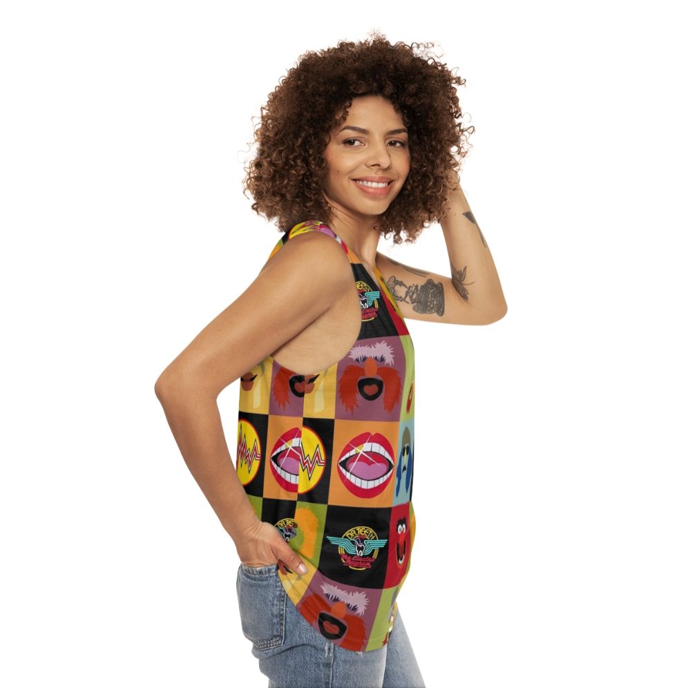 Muppets Electric Mayhem Ft Lips Unisex Tank Top - women side