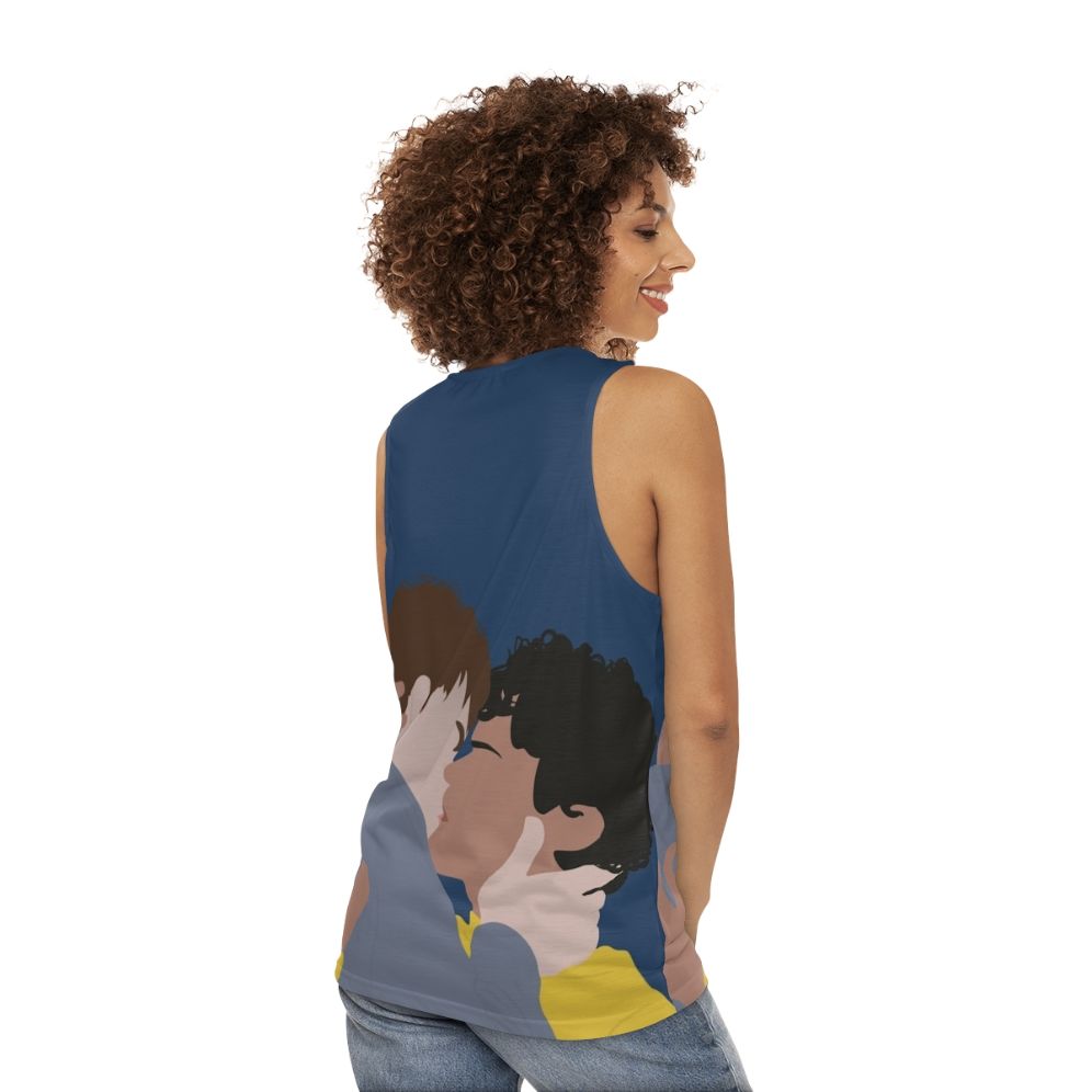 Young Royals Unisex Tank Top with Minimal Design - women back