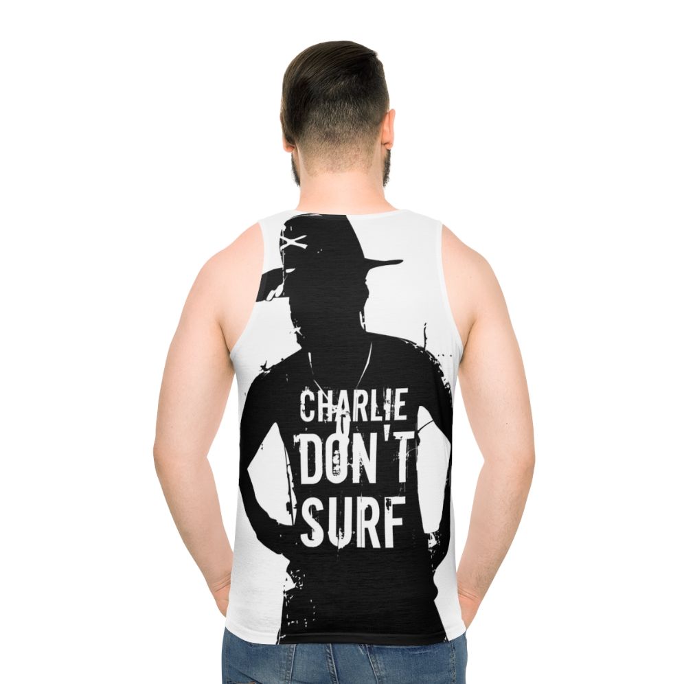 Charlie Don't Surf Unisex Military Tank Top - men back