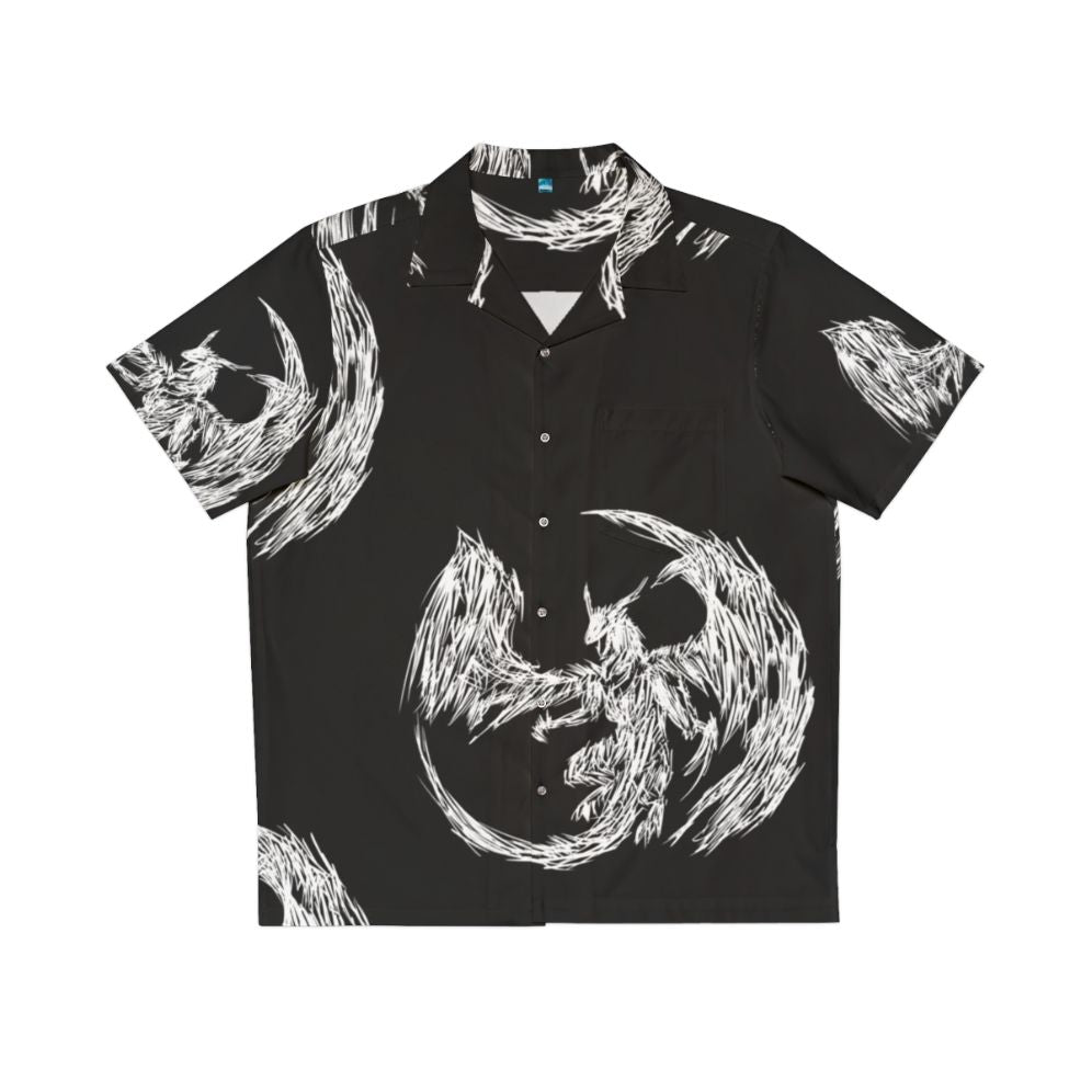 Mystic White Lightning Dragon Hawaiian Shirt