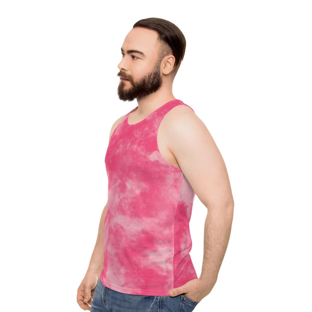 Colorful abstract design unisex tank top - men side