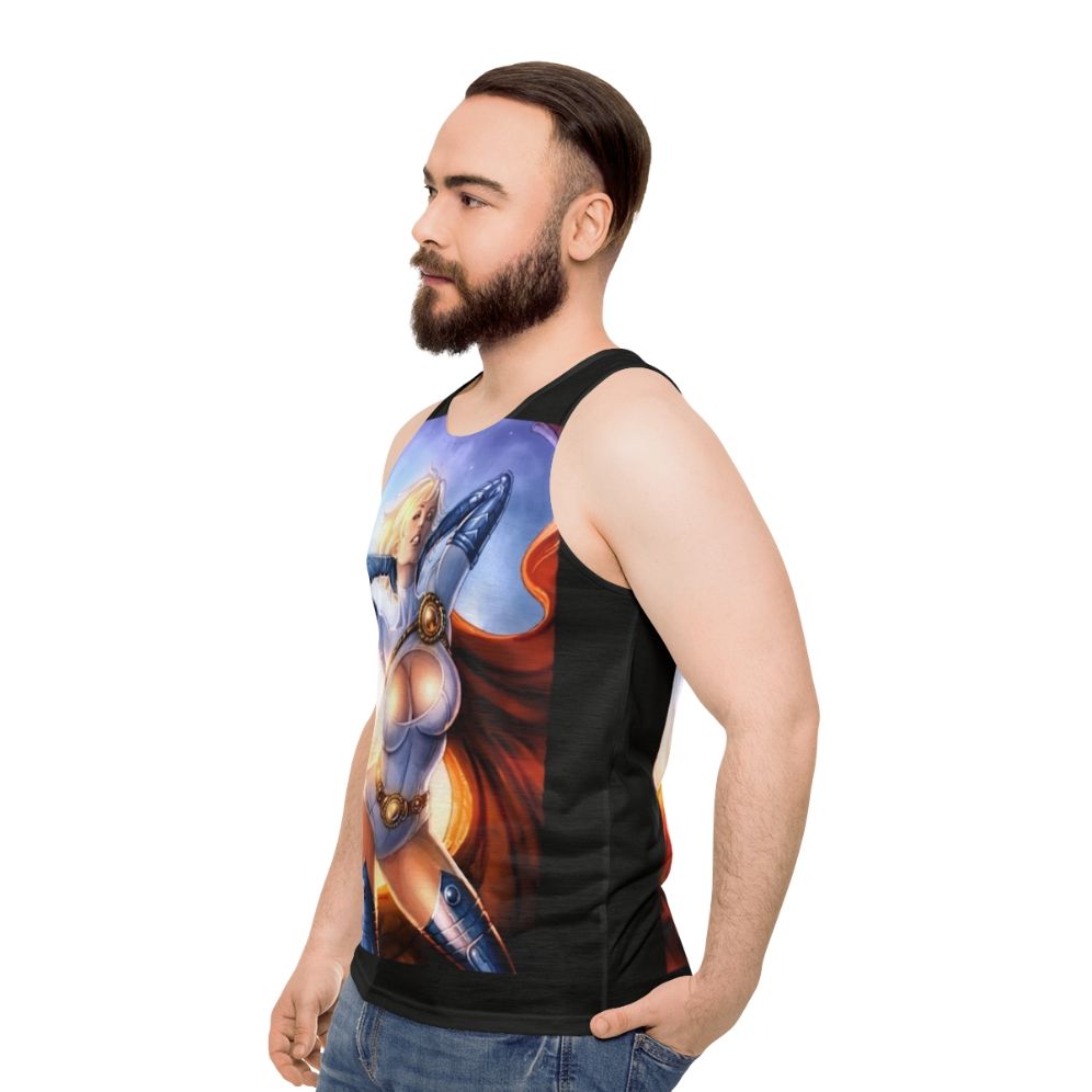 Unisex Sunrise Tank Top - men side