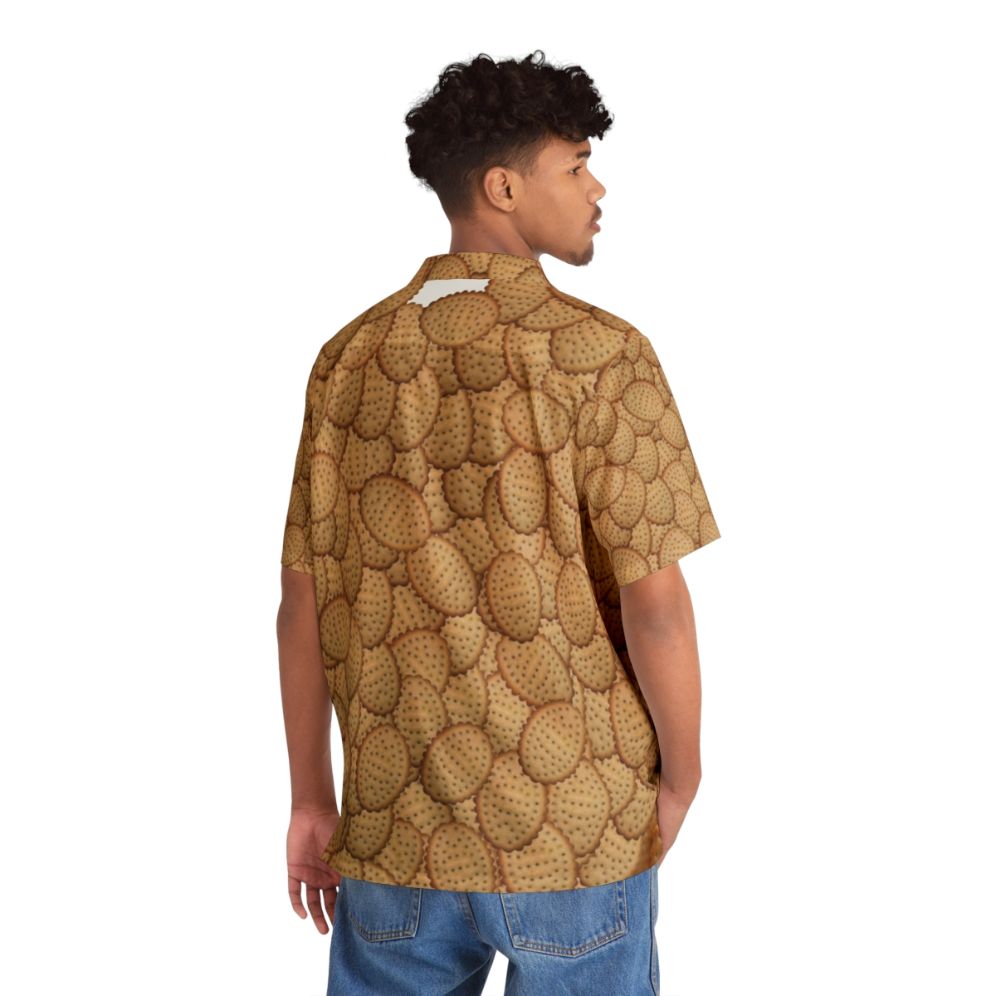 Chicken Crimpy Shapes Hawaiian Shirt - People Back