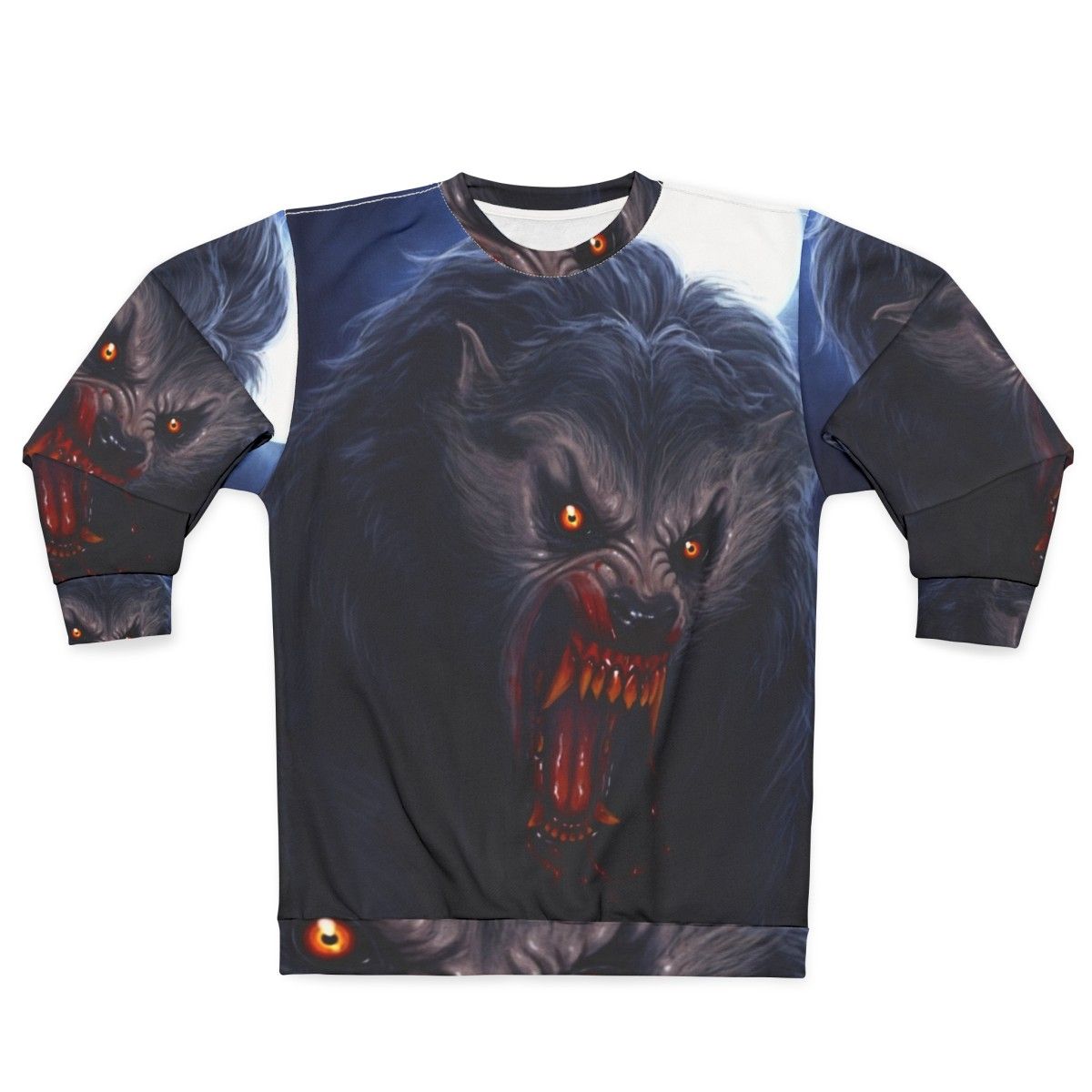 Beware the Moon werewolf horror sweatshirt