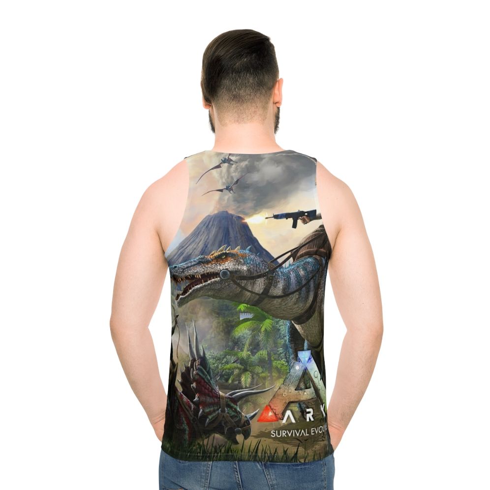 Ark Survival Evolved Unisex Tank Top - men back