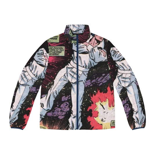 Superhero Comic Book Beyonder Space Puffer Jacket