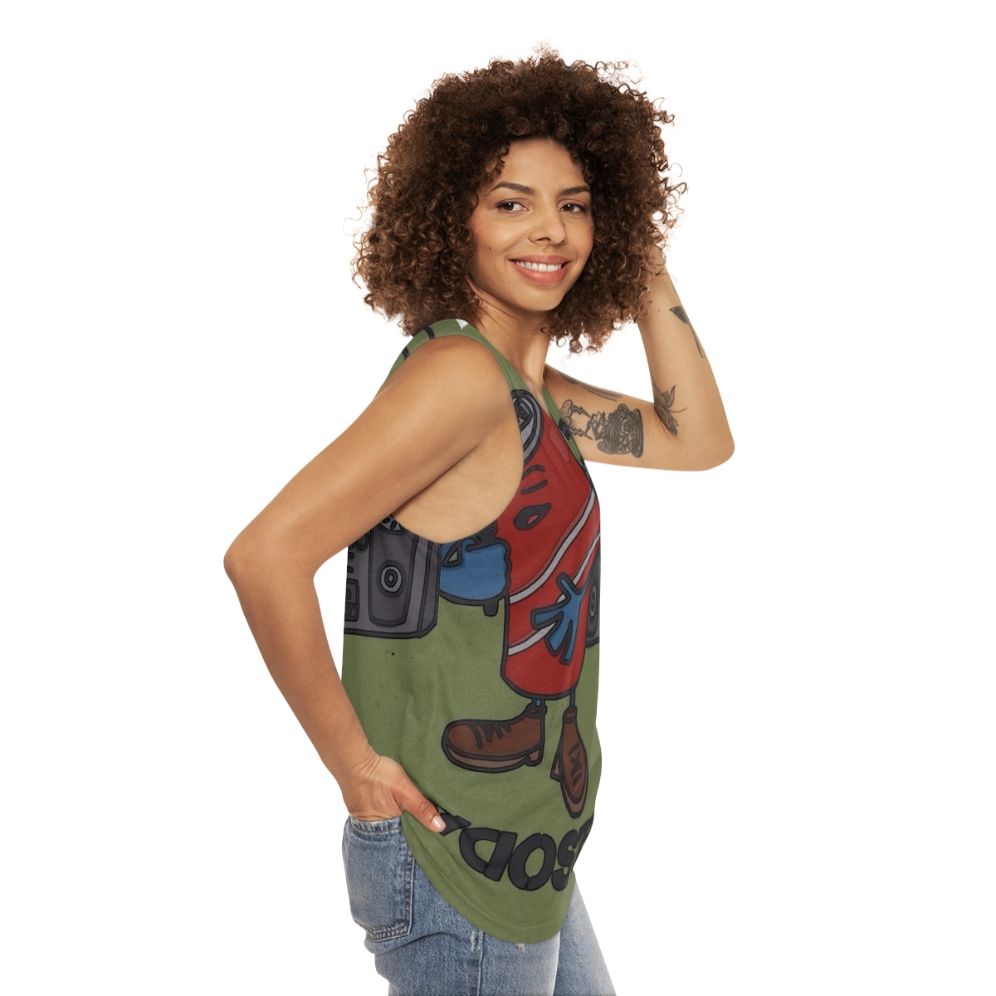 Soda Stereo Unisex Latino Music Tank Top - women side