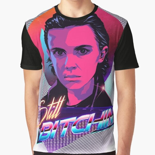 Stranger Things Eleven graphic t-shirt with retro 80s design