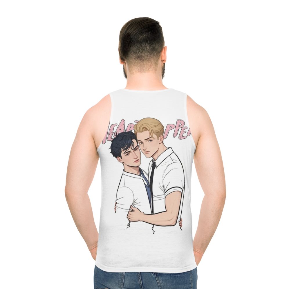 Heartstopper Nick and Charlie Unisex Tank Top - men back