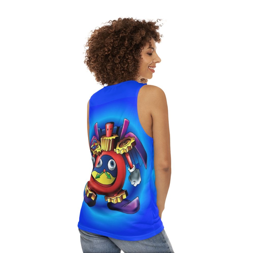 Time Wizard Unisex Yugioh Inspired Gaming Tank Top - women back