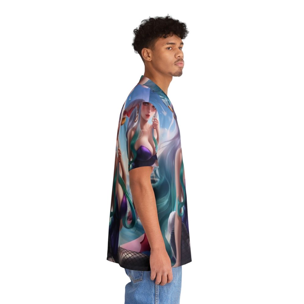 Cute anime-style Hawaiian shirt featuring a Japanese-inspired design - People Pight