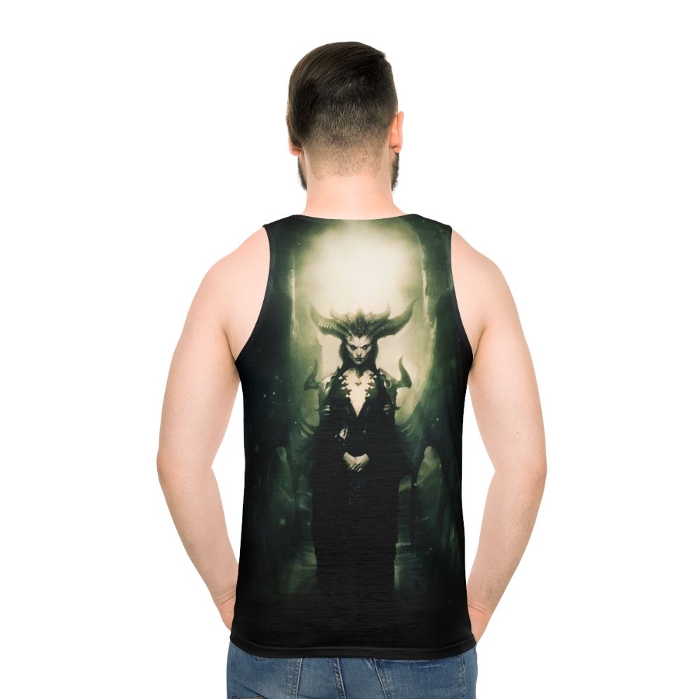 Diablo 4 Booooom Unisex Tank Top - men back