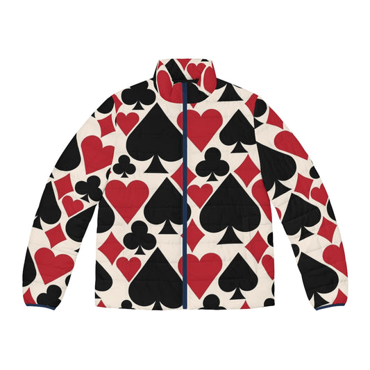 Casino Fun Puffer Jacket for Poker Players