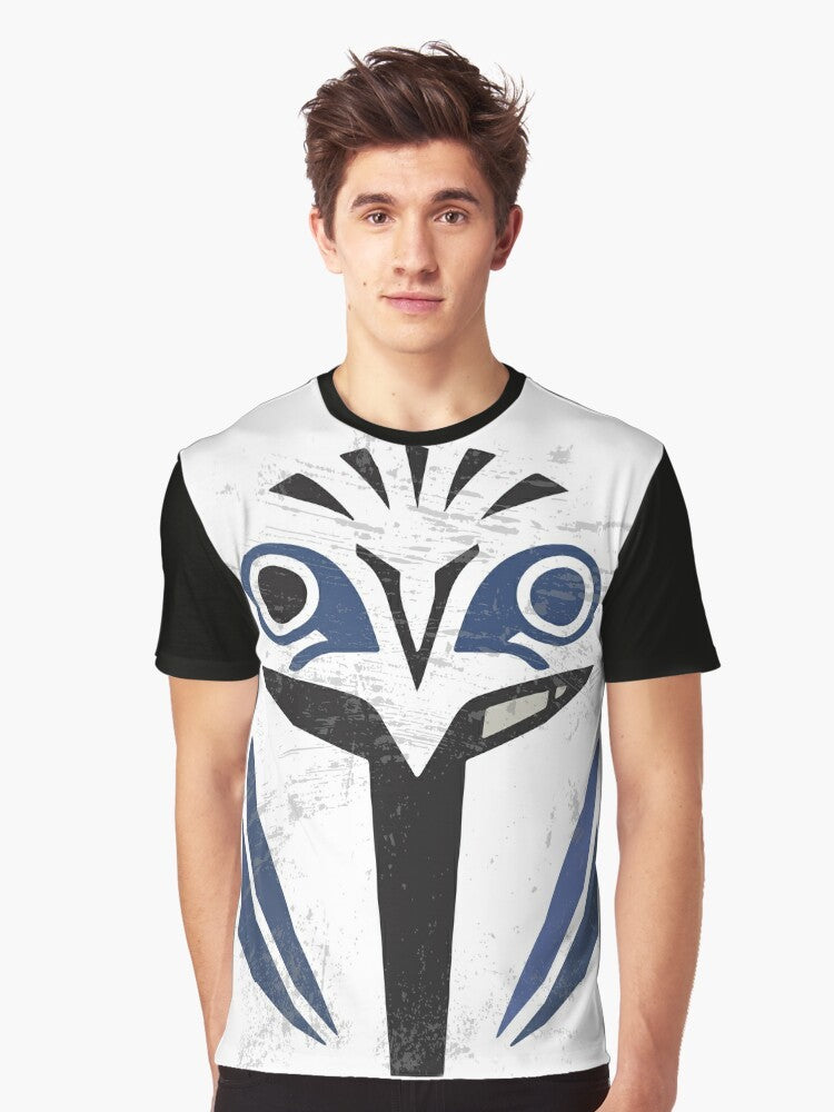 Bo Katan Mandalorian Logo Graphic T-Shirt - Men