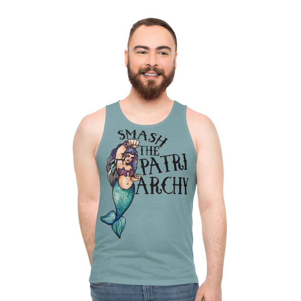 Smash the Patriarchy Feminist Unisex Tank Top - men