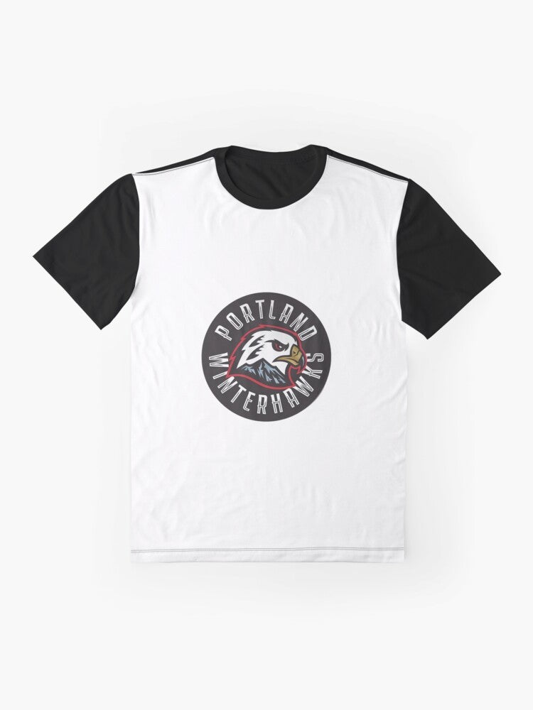 Portland Winterhawks hockey team logo graphic t-shirt - Flat lay