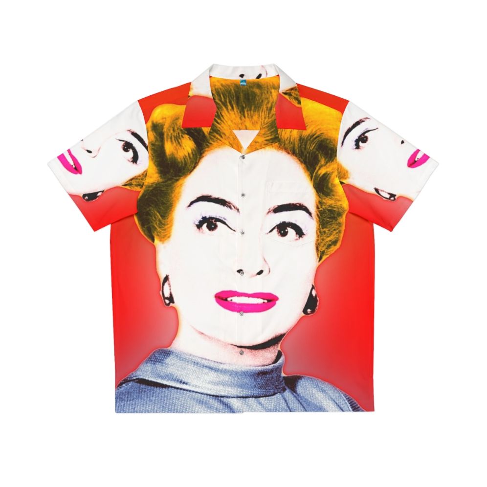 Pop Art Hawaiian Shirt with Joan Crawford, Hollywood Actress