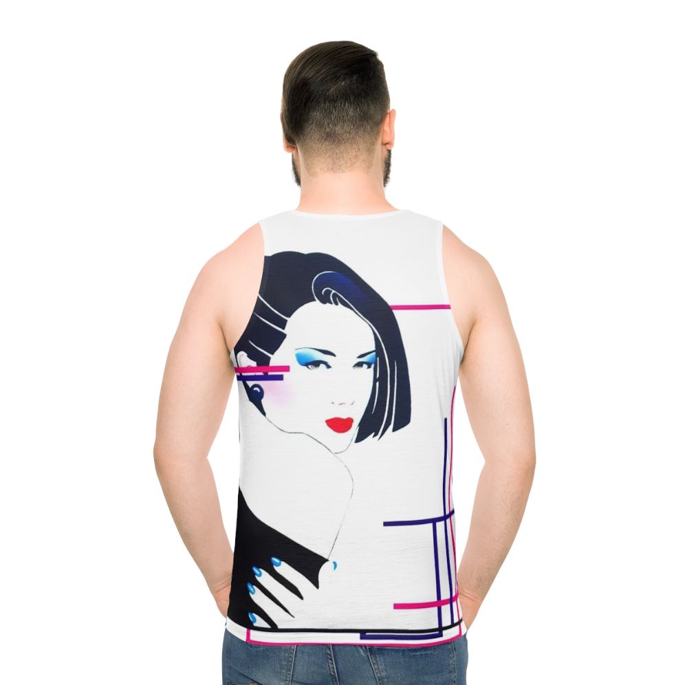 Retro 80s Unisex Tank Top - men back