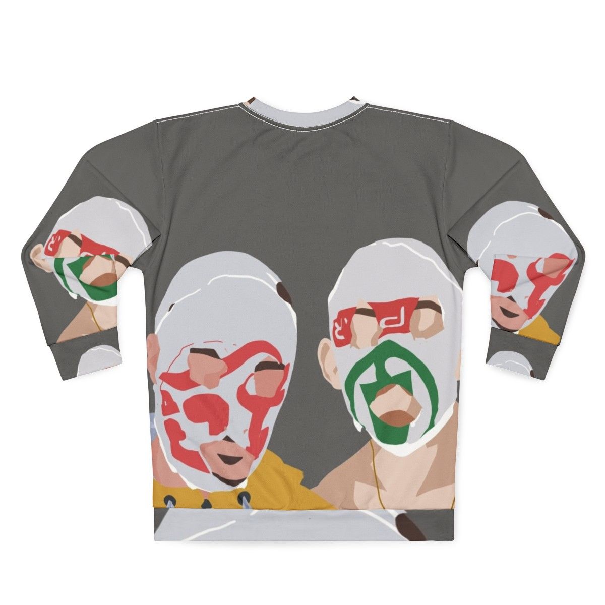 Minimal Rubberbandits sweatshirt with focus on Irish music and contemporary streetwear - Back