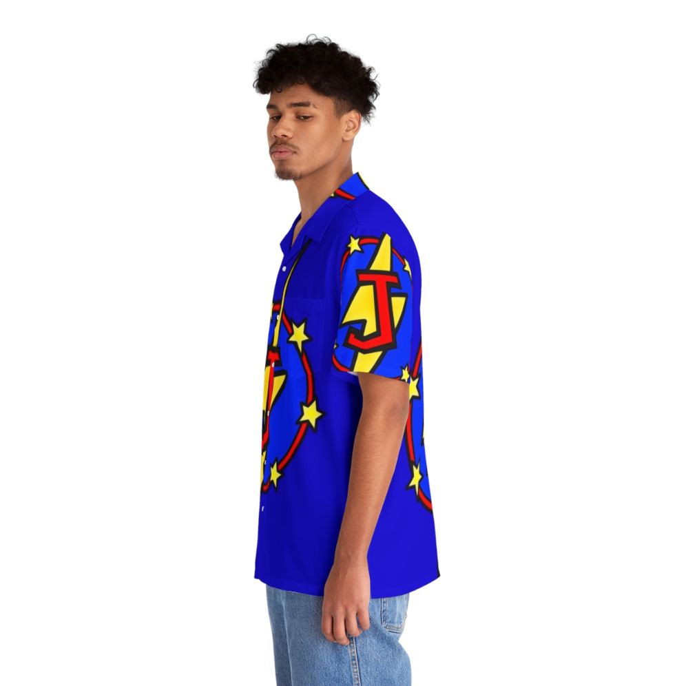 Super Letter J Superhero Hawaiian Shirt - People Left