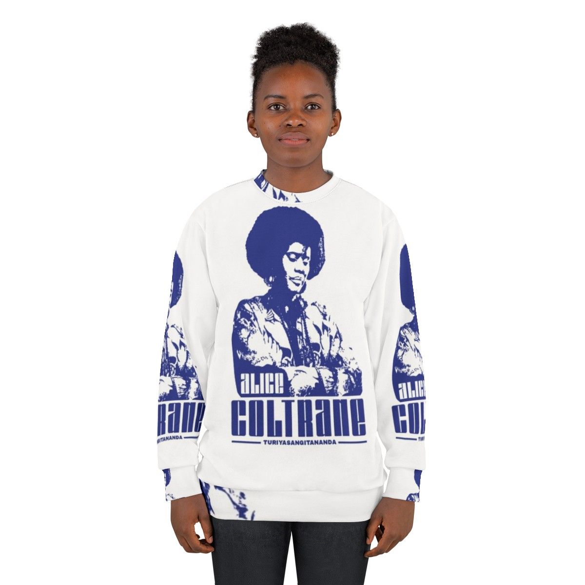 Alice Coltrane cosmic harp sweatshirt - women