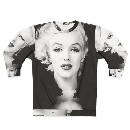 Vintage Marilyn Monroe Black and White Portrait Sweatshirt