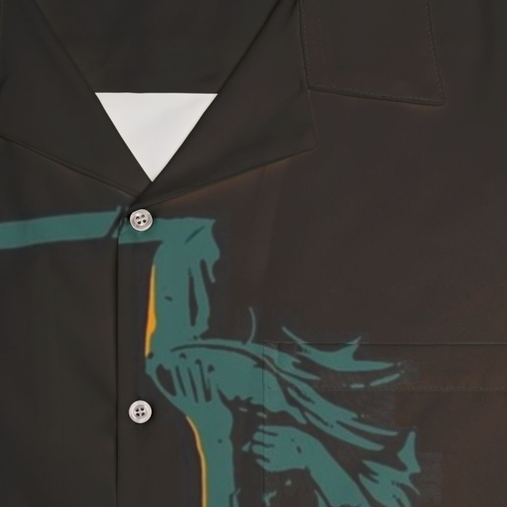 Bloodborne-inspired Yharnam Hawaiian Shirt - Detail