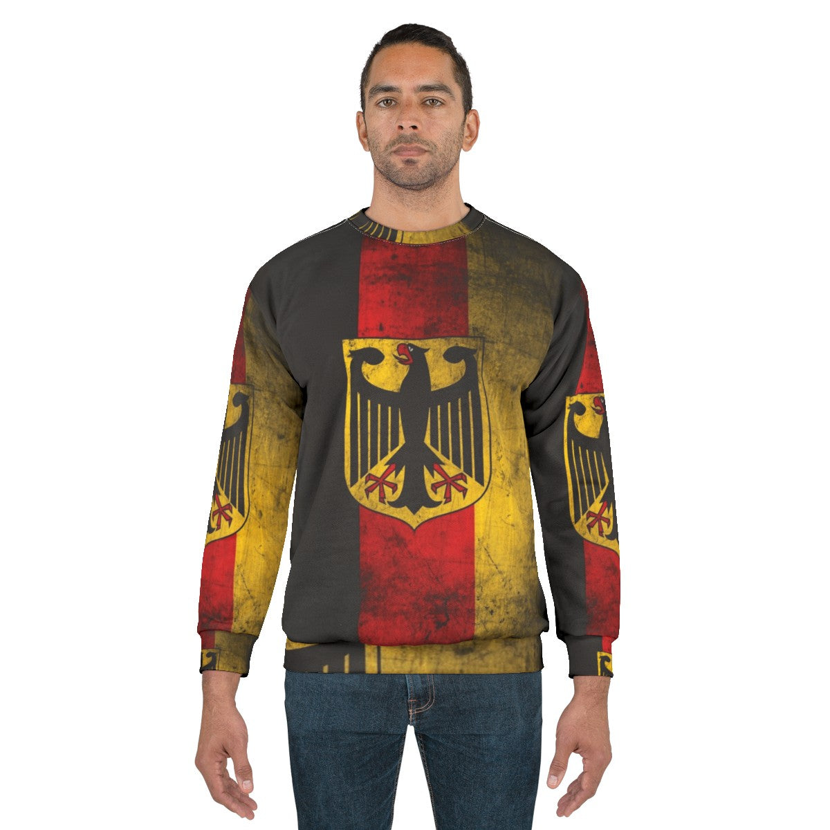 Germany Flag Eagle Coat of Arms Bundesadler Patriotic Sweatshirt - men