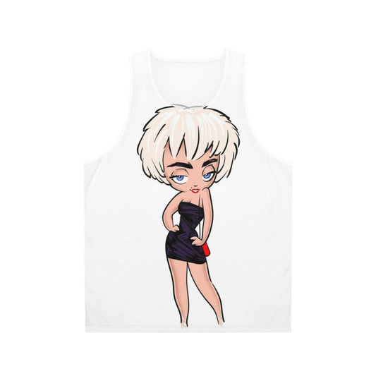 "Who's That Girl? Nikki Finn Unisex Tank Top featuring Madonna's classic pop culture character"