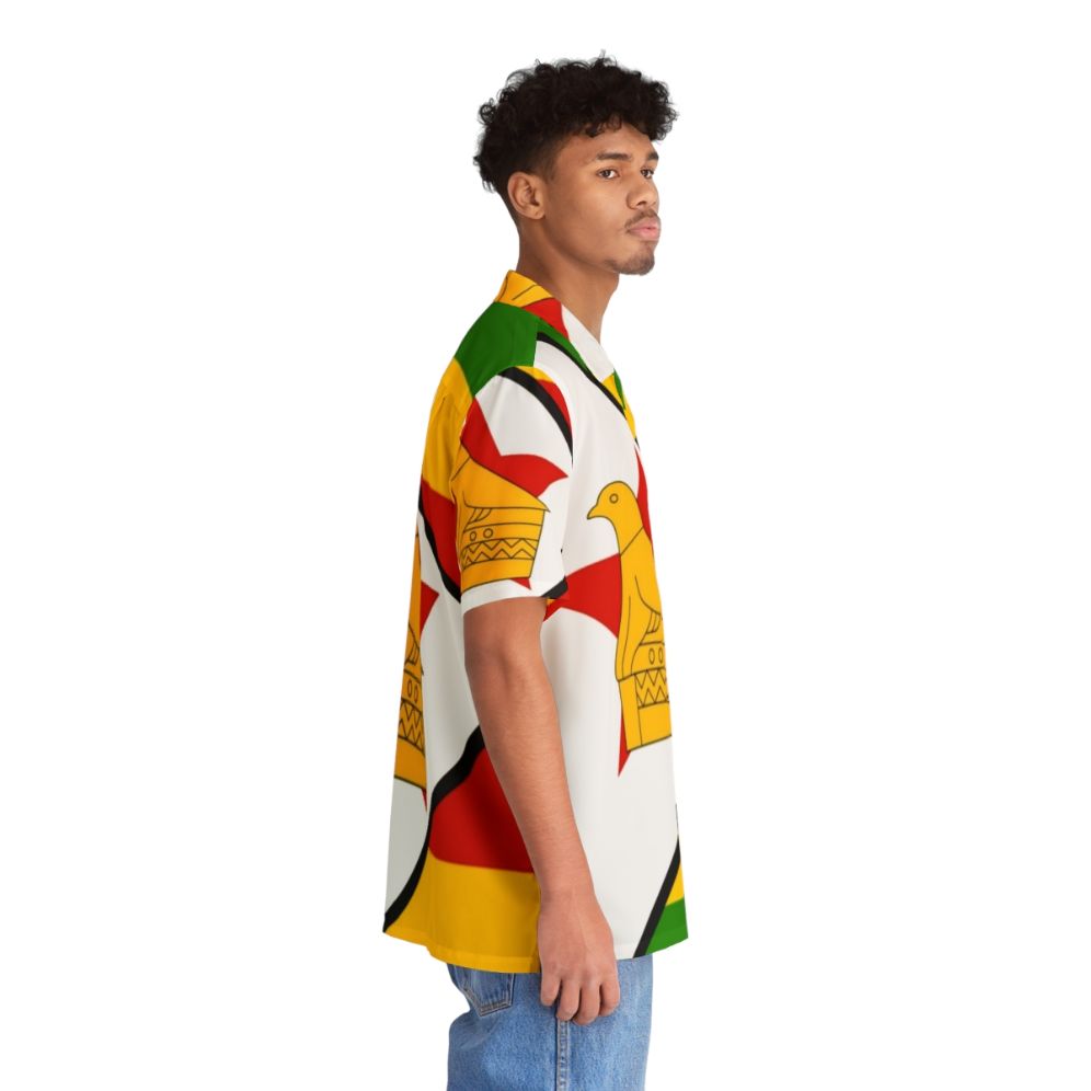 Zimbabwe Hawaiian Shirt with Vibrant African Flag Design - People Pight