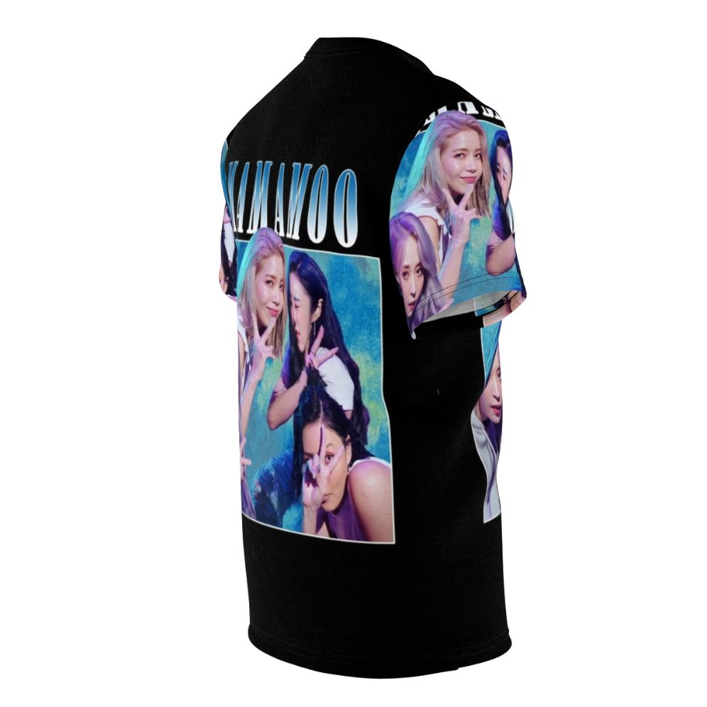 Mamamoo inspired retro-styled t-shirt with vintage kpop graphics - men right