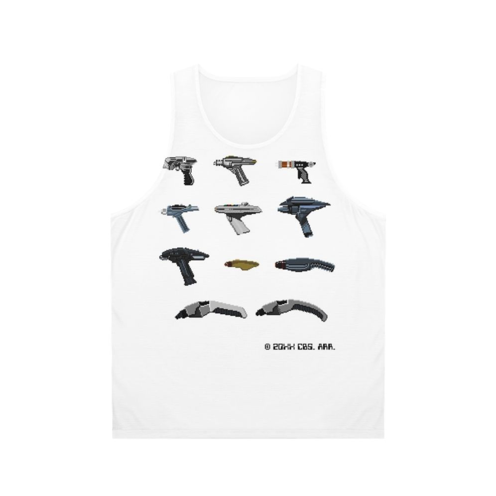 Pixel Star Trek Weapons Unisex Tank Top