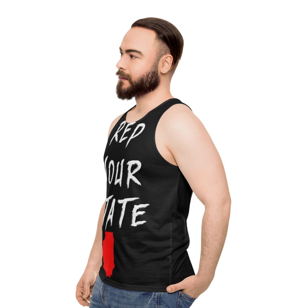 Unisex Illinois State Pride Tank Top - men side