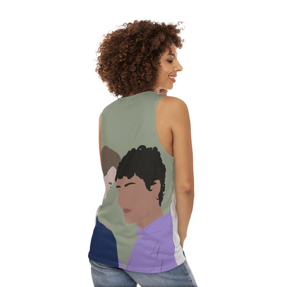 Young Royals Season 2 Unisex Tank Top with Prince Wilhelm and Simon - women back