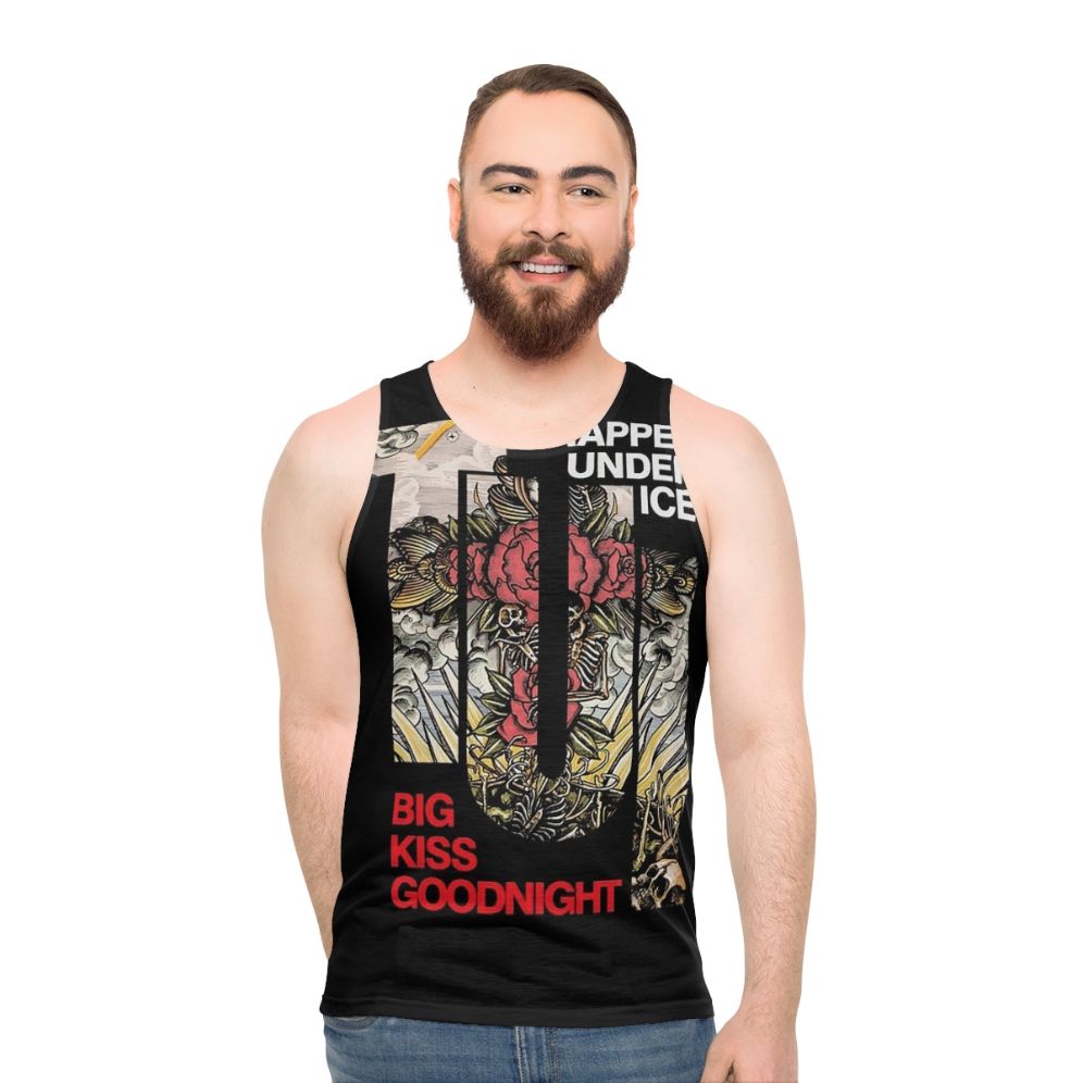 Unisex floral graphic tank top - men