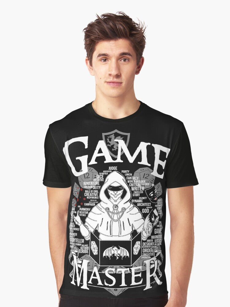 Game Master Graphic T-Shirt for Tabletop Roleplaying and Dungeons and Dragons Fans - Men