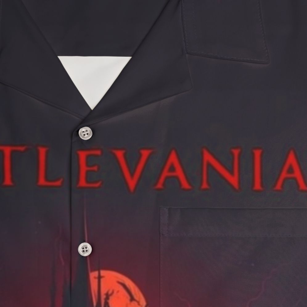 Castlevania Dracula's Haven Hawaiian Shirt - Detail