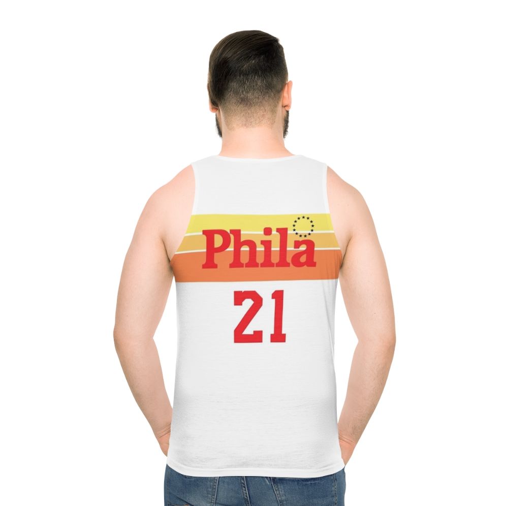 Unisex Philadelphia tank top - men back