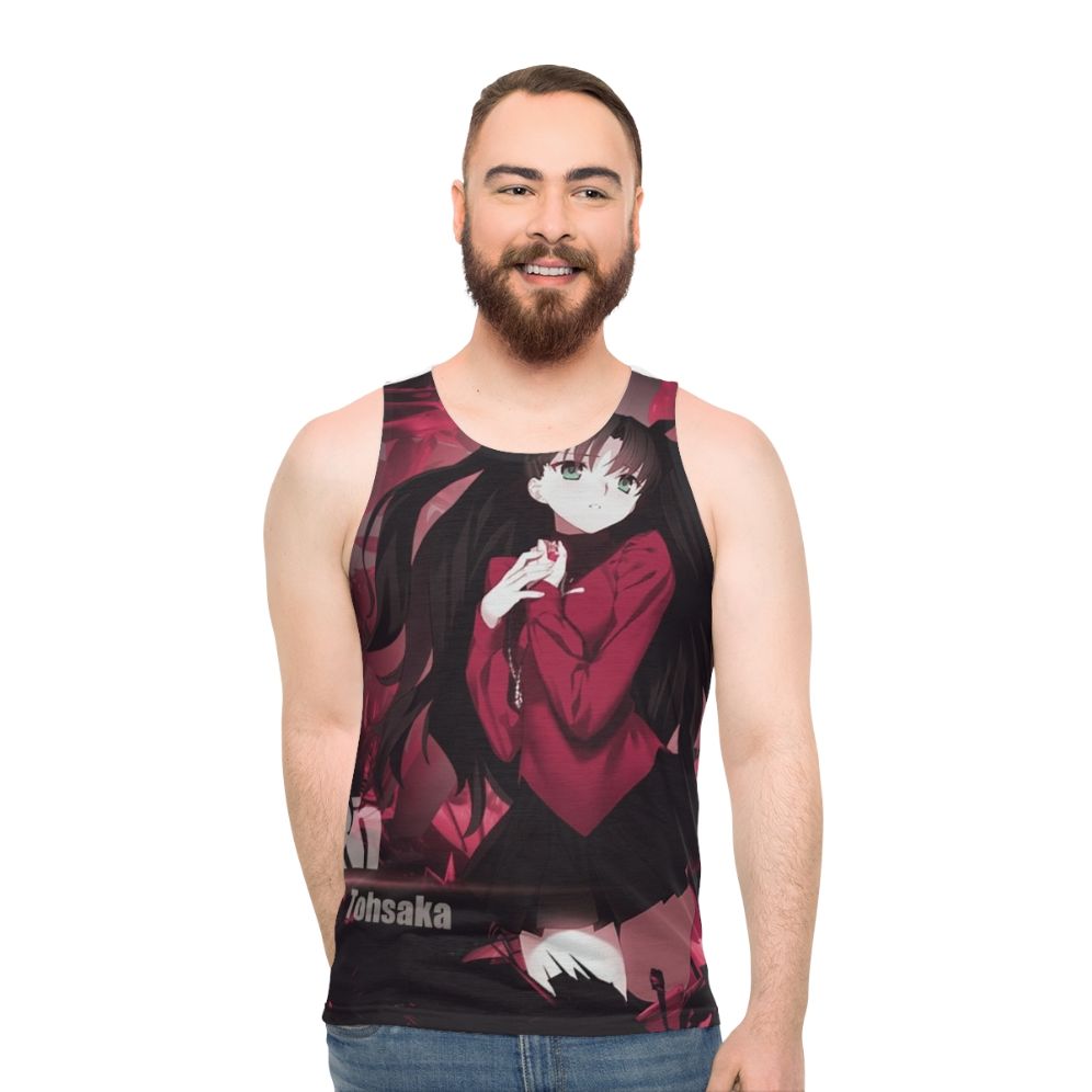 Rin Tohsaka Unisex Anime Tank Top - men