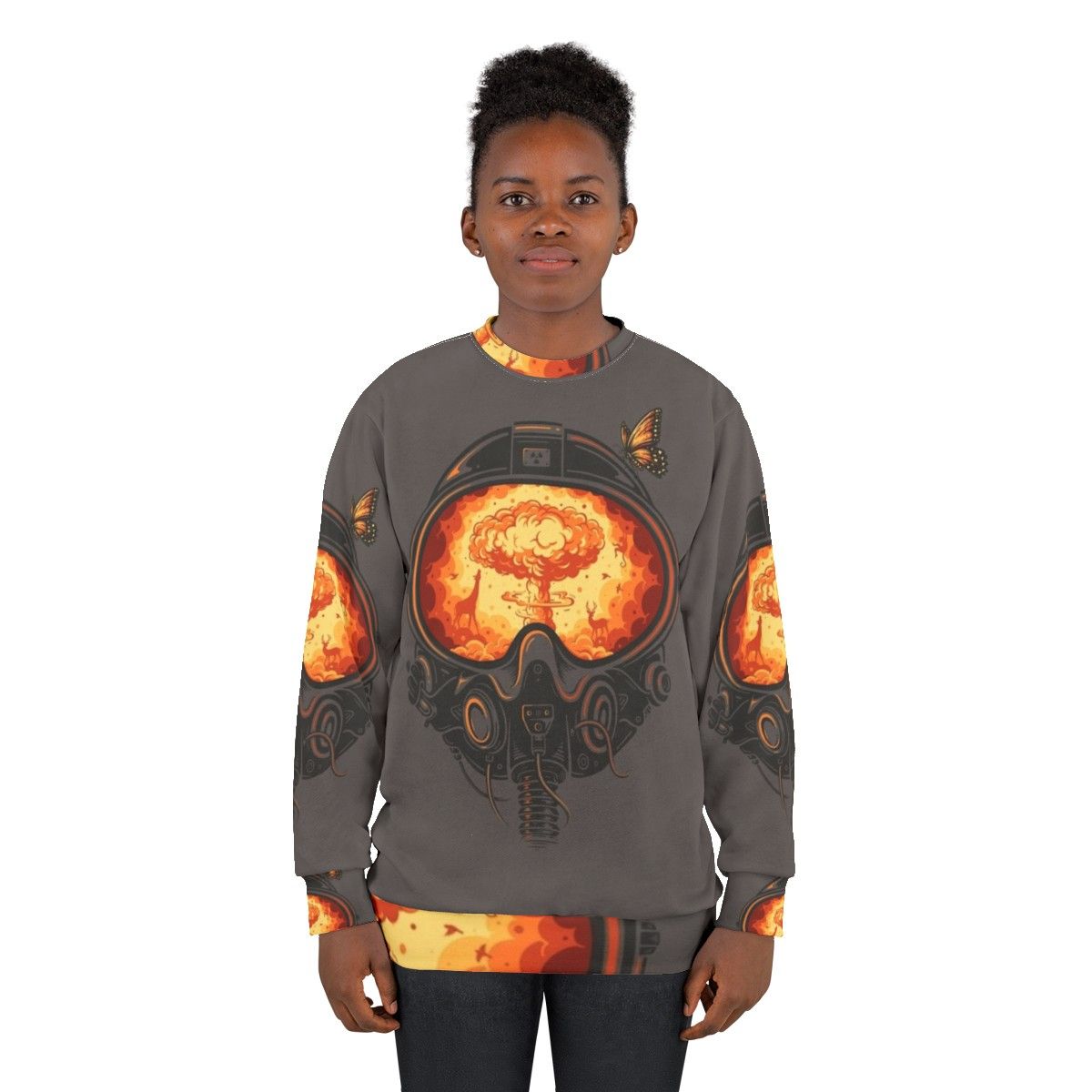 Pilot's Farewell Sweatshirt with Nature and Animal Design - women