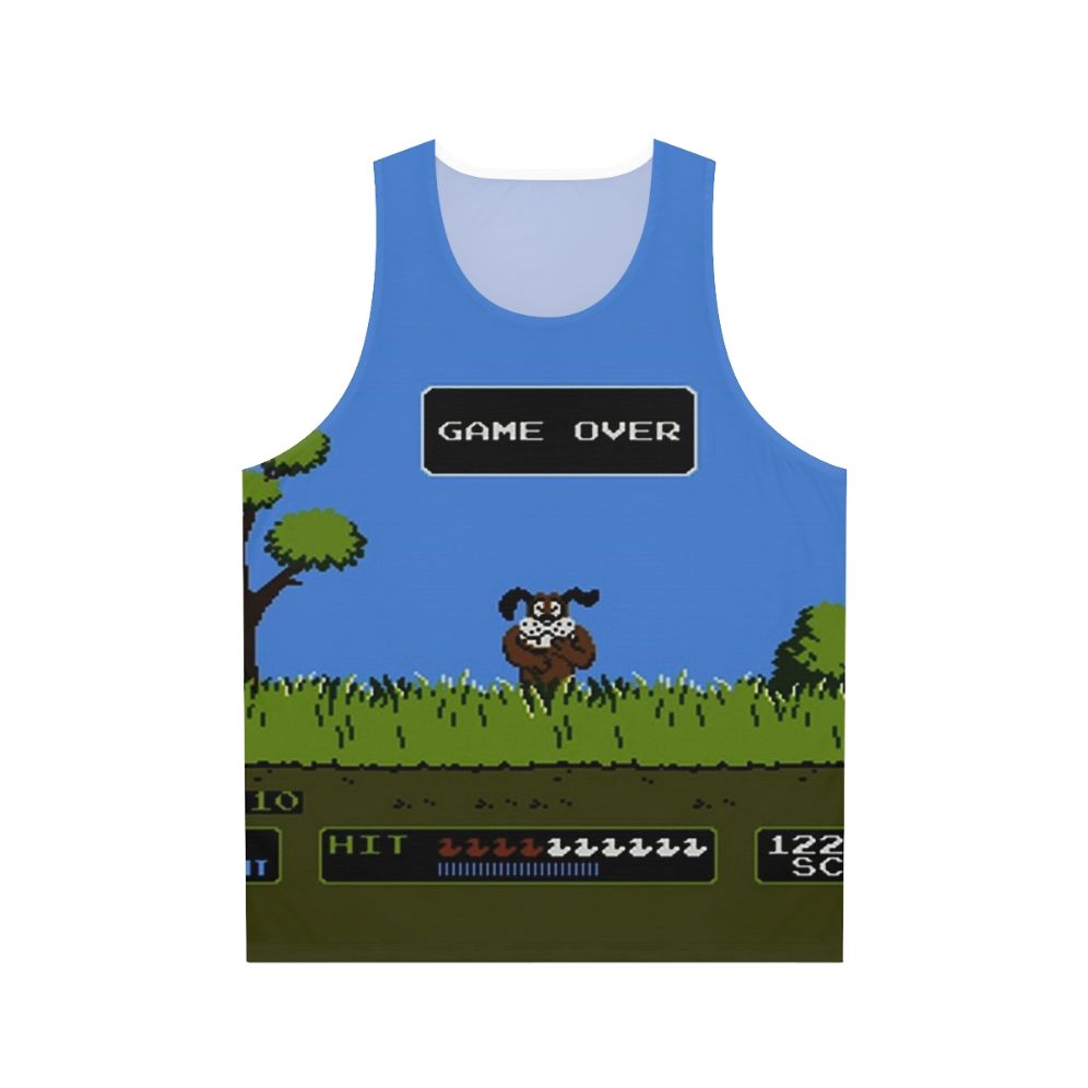 Retro gaming duck hunt unisex tank top