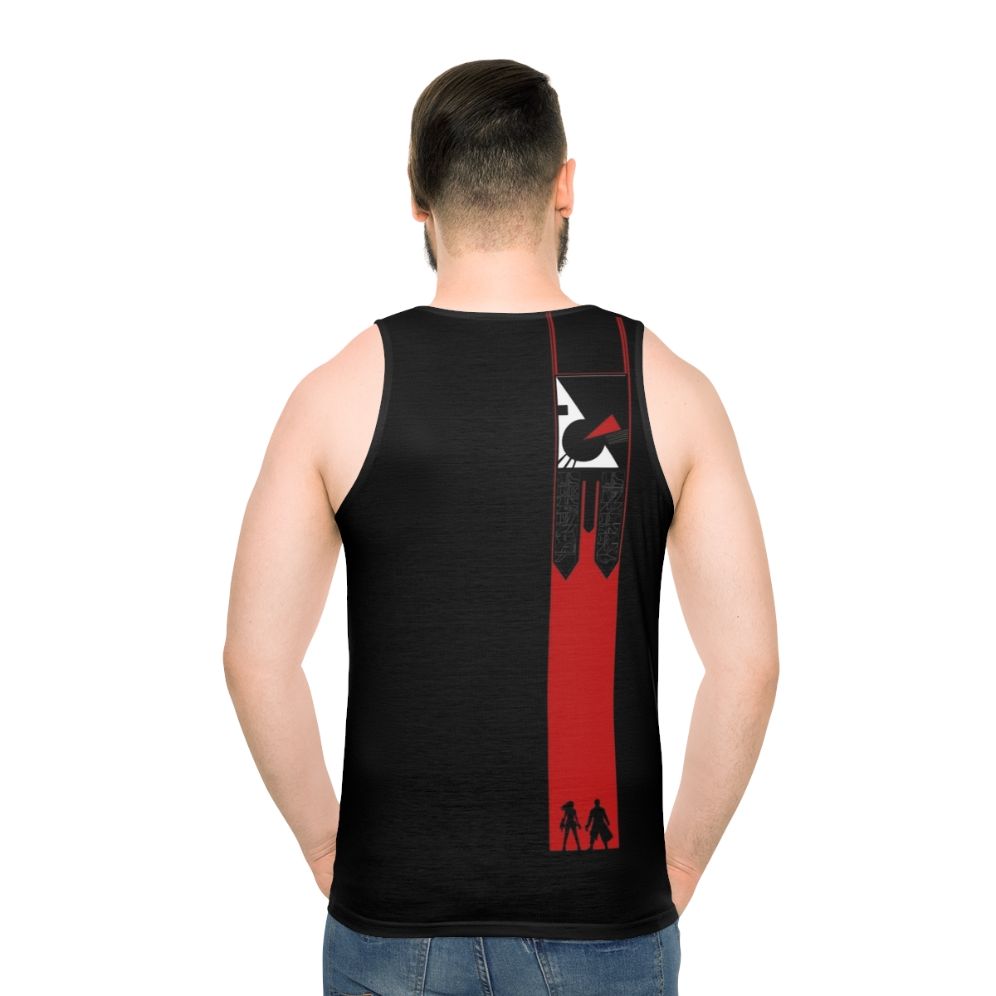 Farscape Peacekeeper Striped Unisex Tank Top - men back