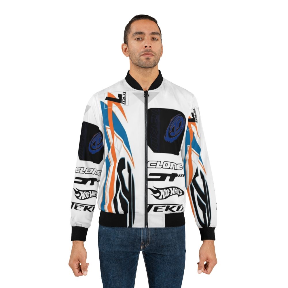 Power Rage Bomber Jacket with Acceleracers Hot Wheels design - Lifestyle