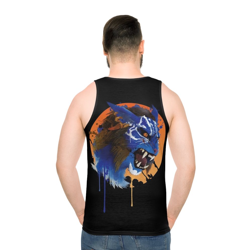 Inigo Enraged Unisex Tank Top - men back