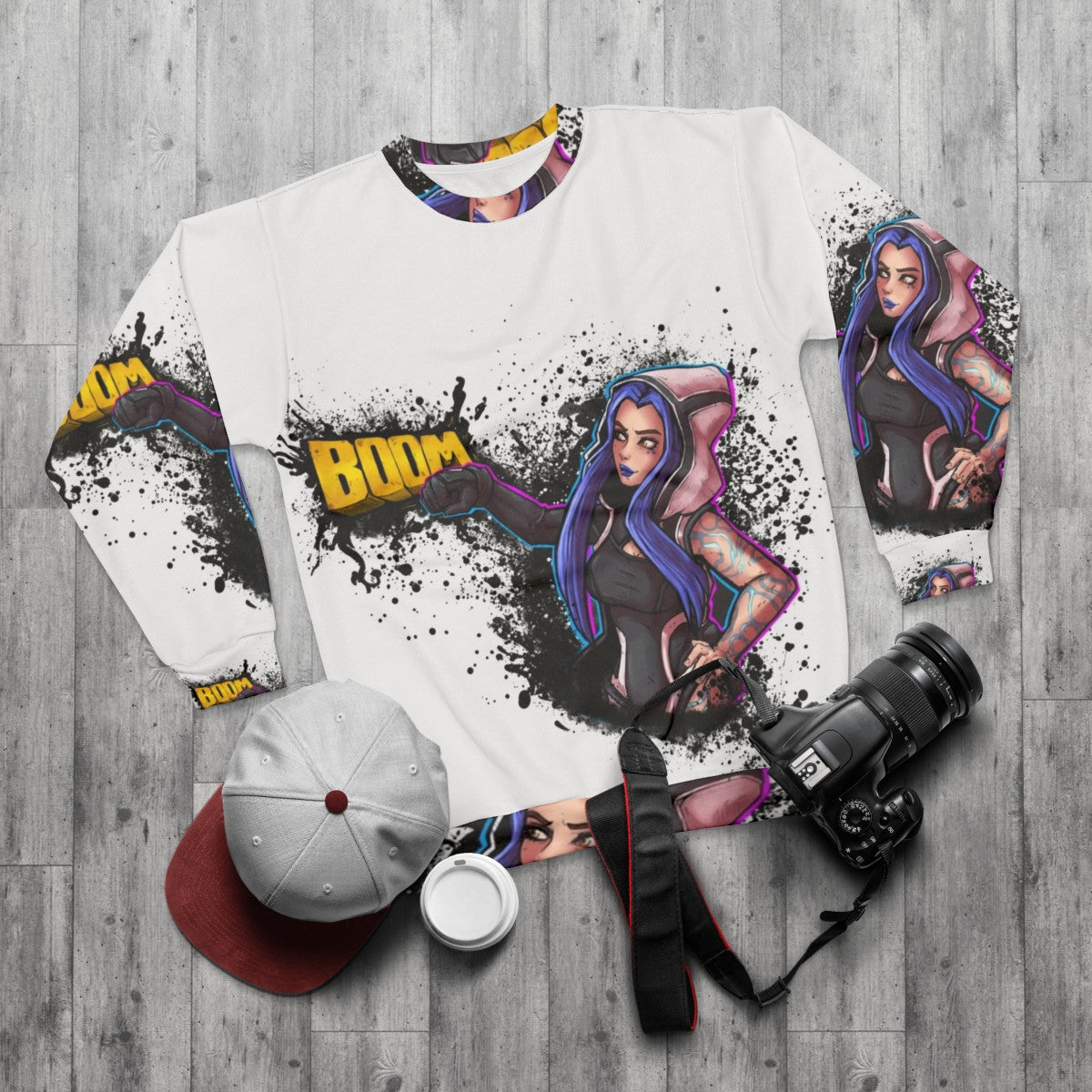 Borderlands 3 Maya Siren Gaming Sweatshirt - flat lay